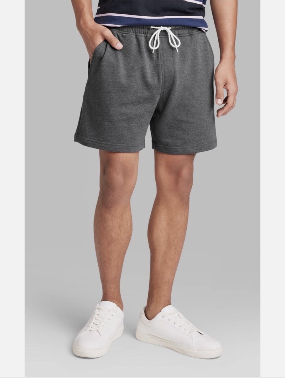 Original Use Men's Charcoal Drawstring Athletic Shorts
